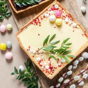 Mazurek Lemon curd - Róża